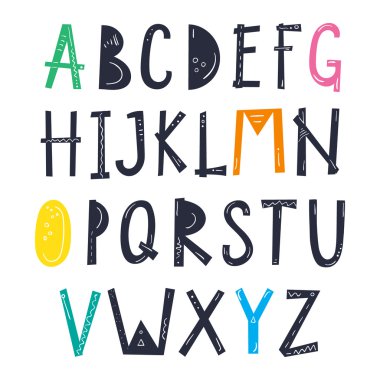 Yaratıcı alfabe yazı tipi