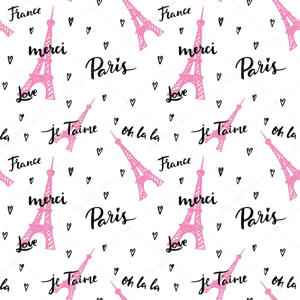 Paris seamless background Stock Vector Image by ©Teploleta #82922556 Paris seamless background Stock Vector Image by ©Teploleta #82922556