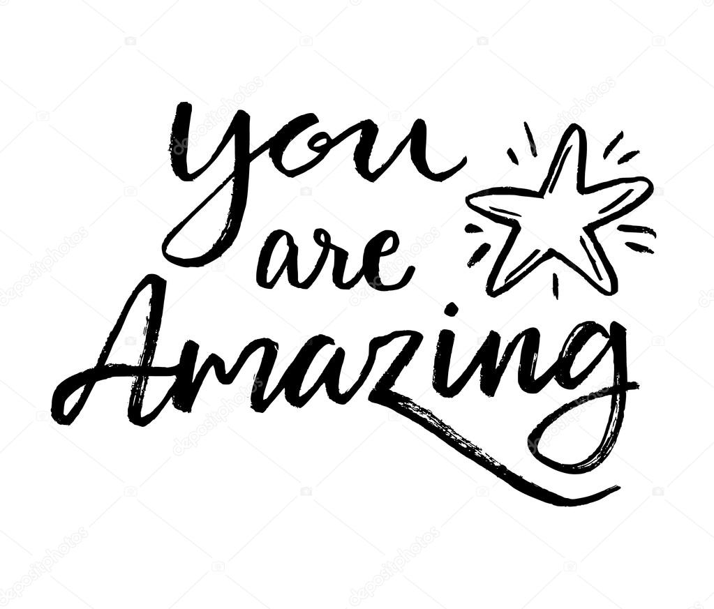 You are amazing! card Stock Vector Image by ©Teploleta #88205536