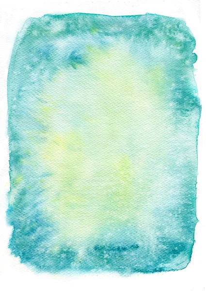 Yeşil suluboya arkaplan — Stok fotoğraf