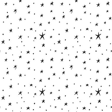 elle çizilmiş yıldız desen