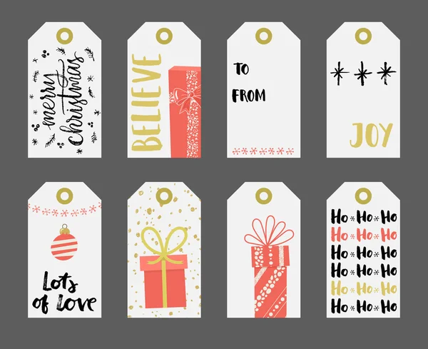 Gift tags set. — Stock Vector