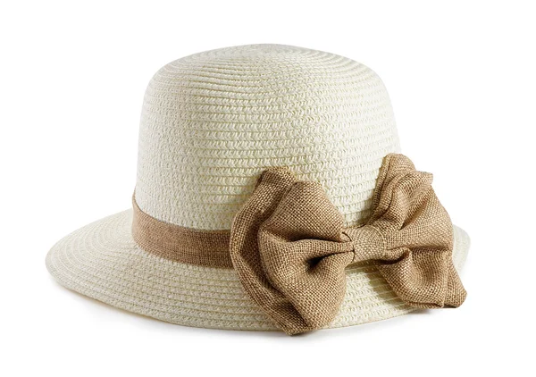 Vintage kvinna hatt isolerad på vit bakgrund — Stockfoto