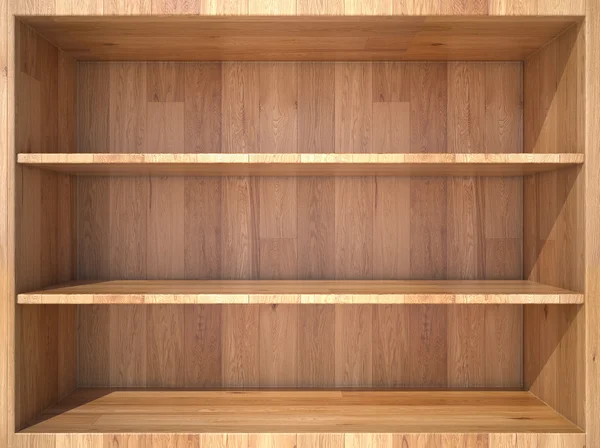 Empty wooden Shelf — Stock Photo, Image