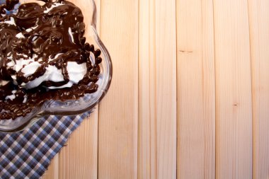 çikolata ve vanilya yukarıdan