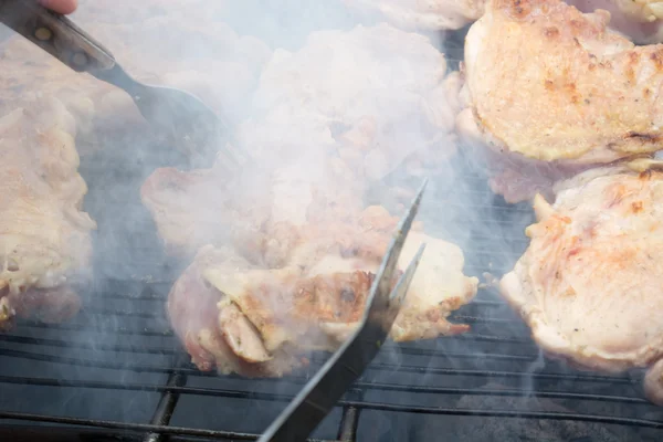 돼지고기를 굽고 — 스톡 사진
