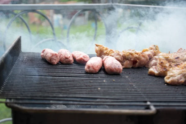 Grillowania mięsa wieprzowego — Zdjęcie stockowe