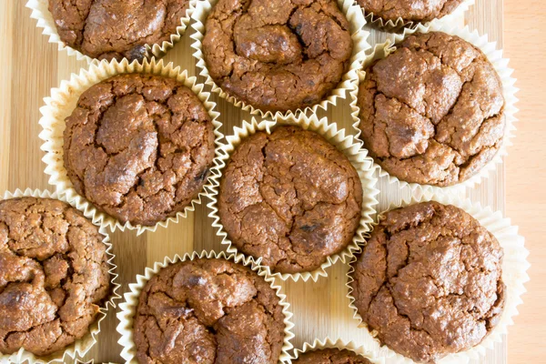 Hausgemachte Schokoladen-Cupcakes — Stockfoto