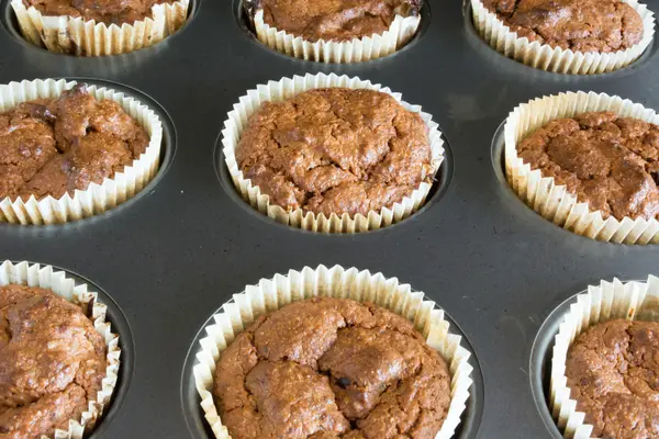 Hausgemachte Schokoladen-Cupcakes — Stockfoto