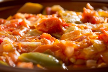 Closeup Vejetaryen Güveç