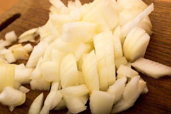 Zwiebeln zum Kochen bereit — Stockfoto