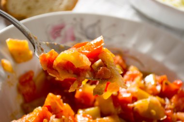 Closeup Vejetaryen Güveç