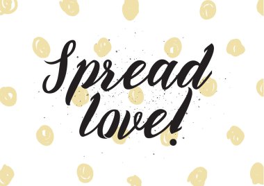 Aşk yazıt yayıldı. Hat sanatı ile tebrik kartı. Elle çizilmiş tasarım. Siyah ve beyaz.