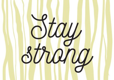 Güçlü yazıt kal. Hat sanatı ile tebrik kartı. Elle çizilmiş tasarım. Siyah ve beyaz.