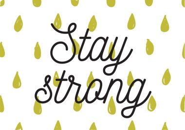 Güçlü yazıt kal. Hat sanatı ile tebrik kartı. Elle çizilmiş tasarım. Siyah ve beyaz.