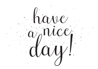 İyi günler yazıt var. Hat sanatı ile tebrik kartı. Elle çizilmiş tasarım. Siyah ve beyaz.