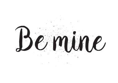 Mayın yazıt olmak. Hat sanatı ile tebrik kartı. Elle çizilmiş tasarım. Siyah ve beyaz.