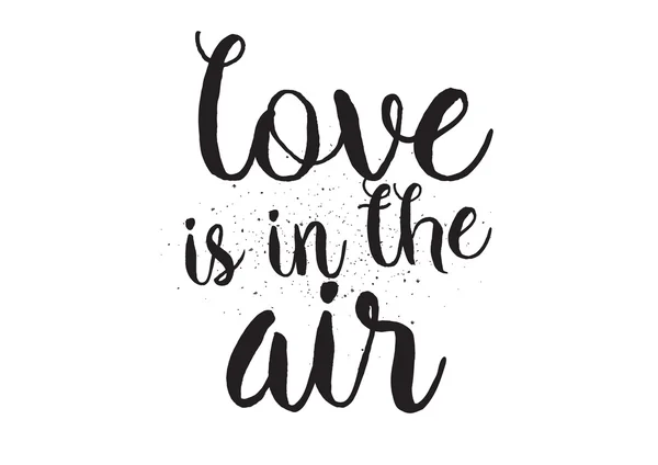 is the in air calligraphy love with inscription. card is air in Love the Greeting