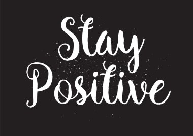 Pozitif yazıt kal. Hat sanatı ile tebrik kartı. Elle çizilmiş tasarım. Siyah ve beyaz.