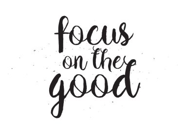 İyi kitabe odaklan. Hat sanatı ile tebrik kartı. Elle çizilmiş tasarım. Siyah ve beyaz.