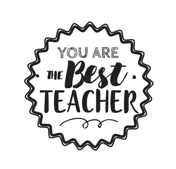 Happy teachers day vector typography. — Stock Vector