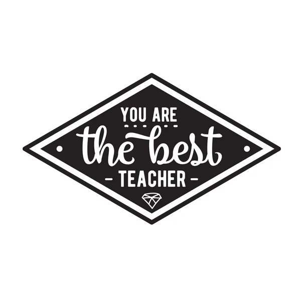 Happy teachers day vector typography. — Stock Vector