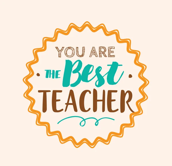 Happy teachers day vector typography. — Stock Vector