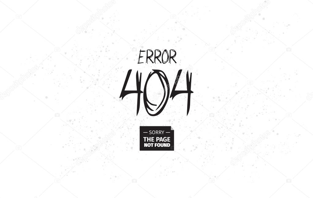 404 error web page. Background vector design. Page not found. Template with typography.