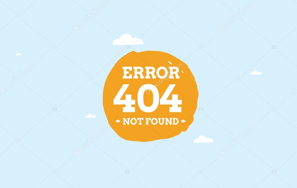 404 error web page. Background vector design. Page not found. Template with typography.