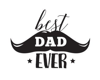 Mutlu Babalar günü. Vektör tipografi.