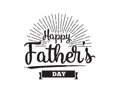 Mutlu Babalar günü. Vektör tipografi.