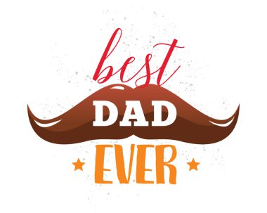 Mutlu Babalar günü. Vektör tipografi.