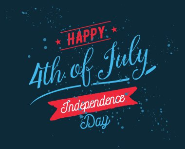 4 Temmuz Bağımsızlık günü Birleşik belirtilen tebrik.