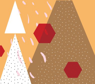 Geometrik tasarım kompozisyon abstract, desen