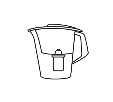 Su filtre izole simgesi