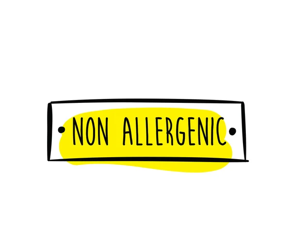 Étiquettes vectorielles non allergènes, sans allergènes . — Image vectorielle