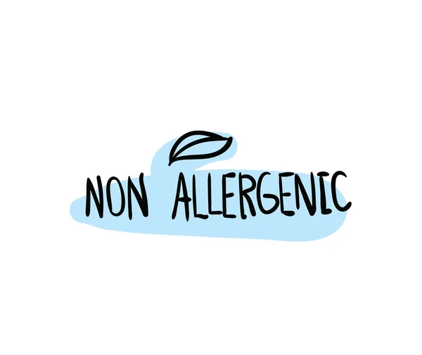 Étiquettes vectorielles non allergènes, sans allergènes . — Image vectorielle