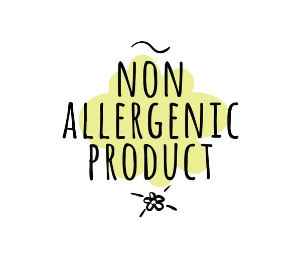 Étiquettes vectorielles non allergènes, sans allergènes . — Image vectorielle