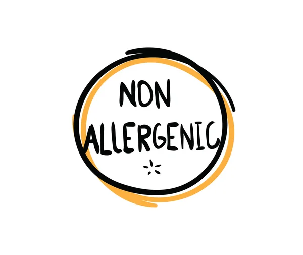 Étiquettes vectorielles non allergènes, sans allergènes . — Image vectorielle