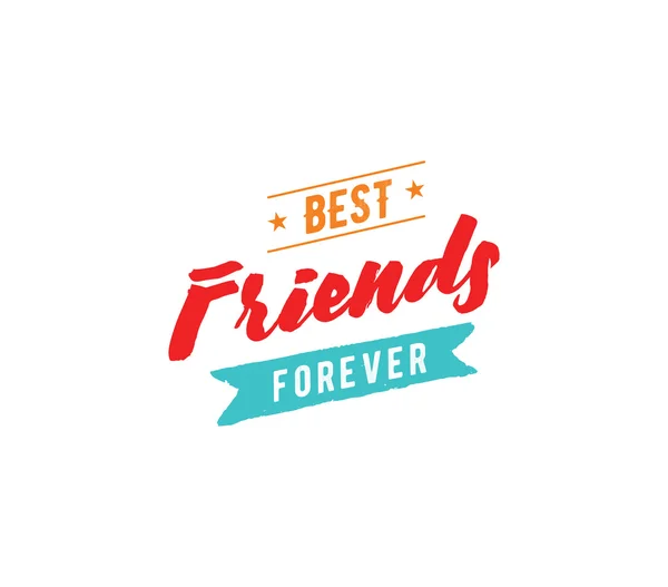 Happy friends day vector typographic design . — Vector de stoc