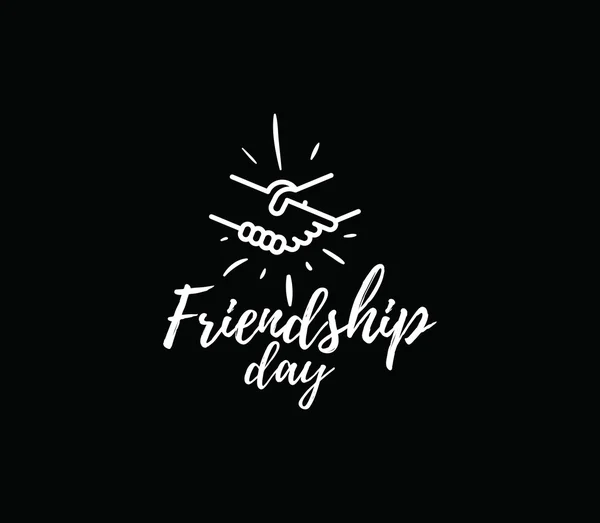 快乐友谊日矢量字体设计. — 图库矢量图片