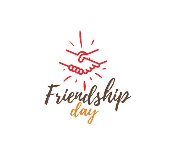 快乐友谊日矢量字体设计. — 图库矢量图片