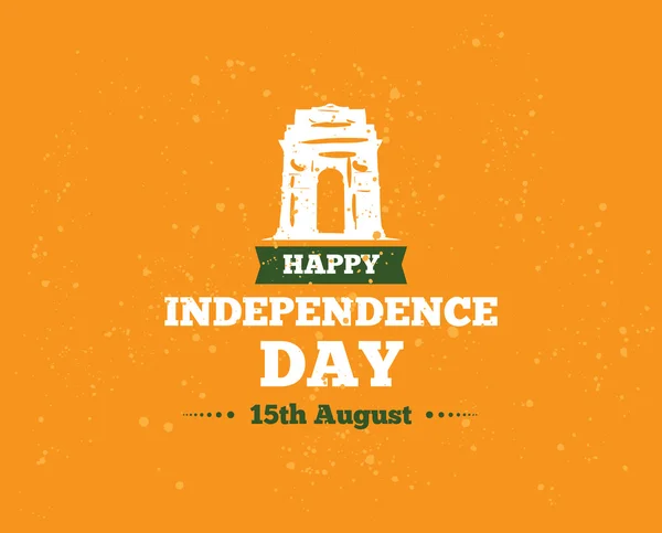 India függetlenségének napján, augusztus 15-én. Vektor matricák. — Stock Vector