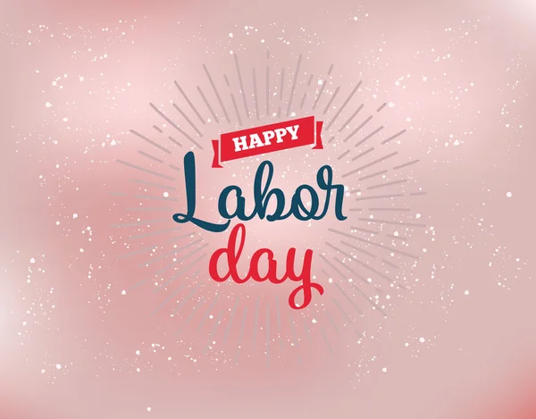 Happy Labor day emblemi — Vettoriale Stock