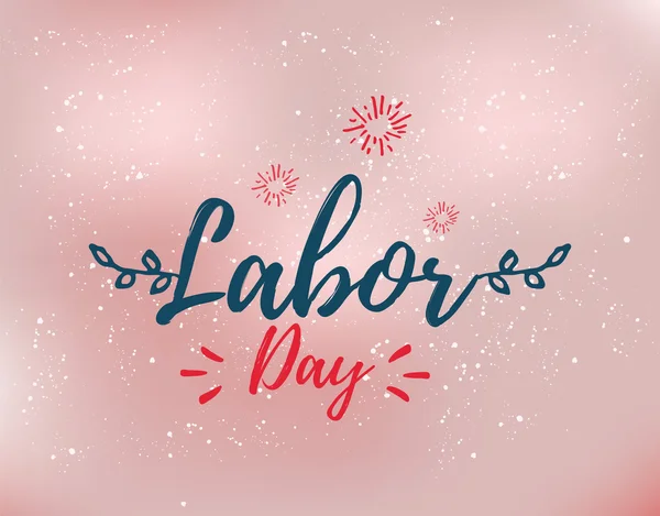 Happy Labor day emblems — Stock Vector