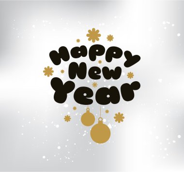 Mutlu yeni yıl baskı tasarım