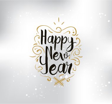 Mutlu yeni yıl baskı tasarım