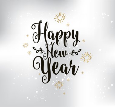 Mutlu yeni yıl baskı tasarım