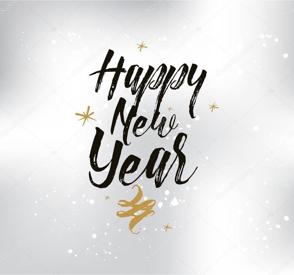 Happy New Year 17 Text Design Vector Logo Typograpy Usable As Banner Greeting Card Gift Package Etc Larastock
