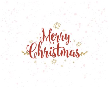 Neşeli Noel tipografik Amblemler ayarla.